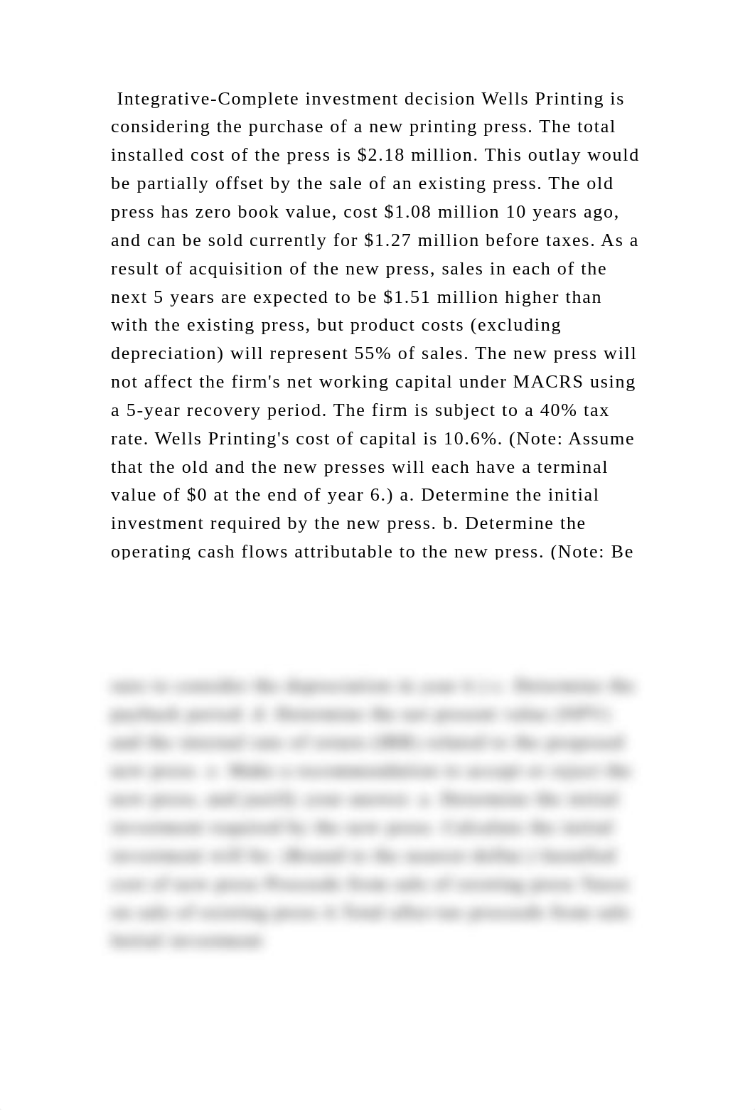 Integrative-Complete investment decision Wells Printing is considerin.docx_dhcd88pwvz6_page2