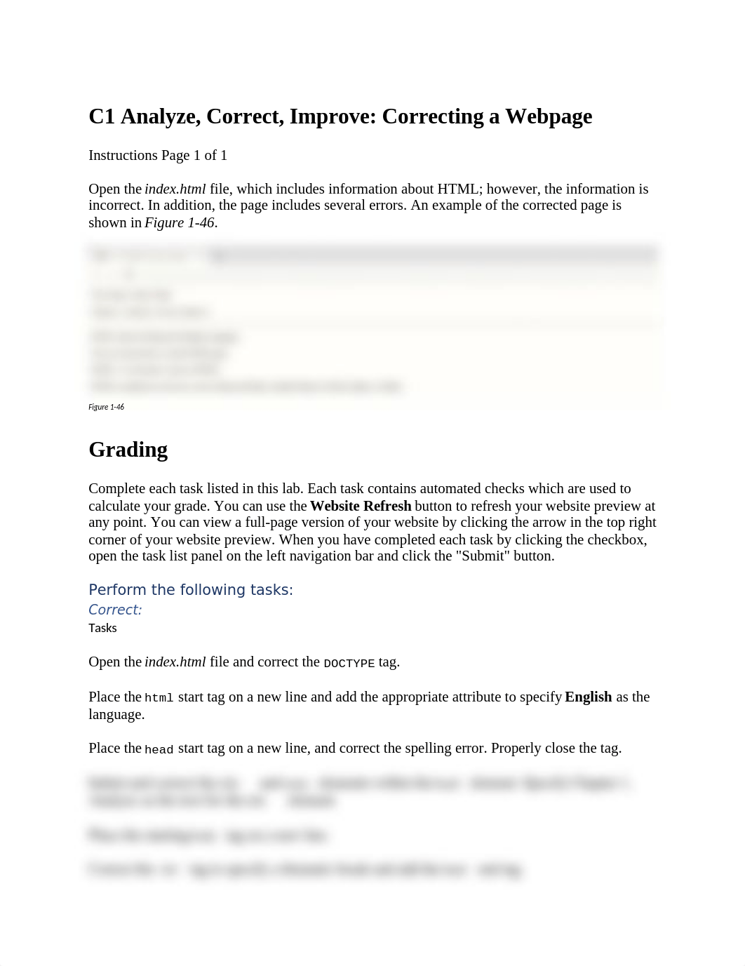C1 Analyze, Correct, Improve Correcting a Webpage.docx_dhcgvzr565x_page1