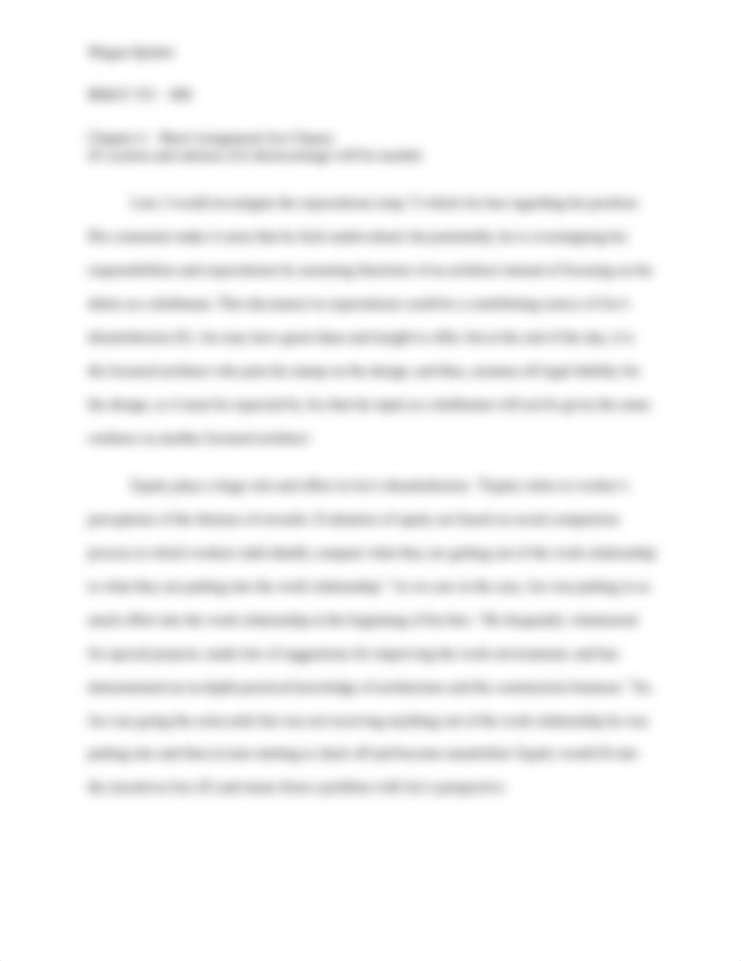 Megan Spinler BMGT 353 - 800 Chapter 6 - Short Assignment Joe Chaney .docx_dhcgxtdfnva_page2