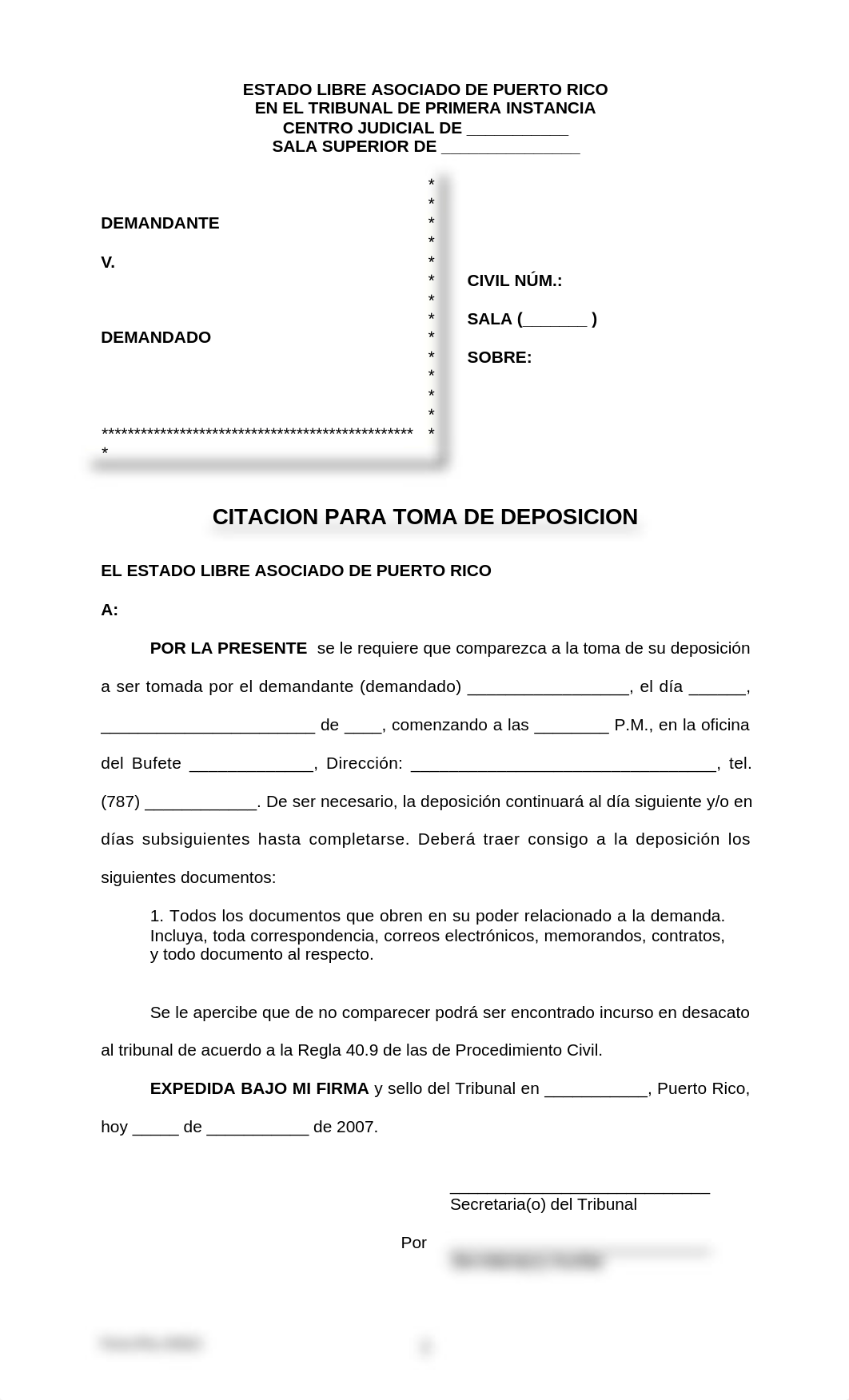 Modelo de Citación a Testigo para Deposicóon.docx_dhd7xxp519b_page1