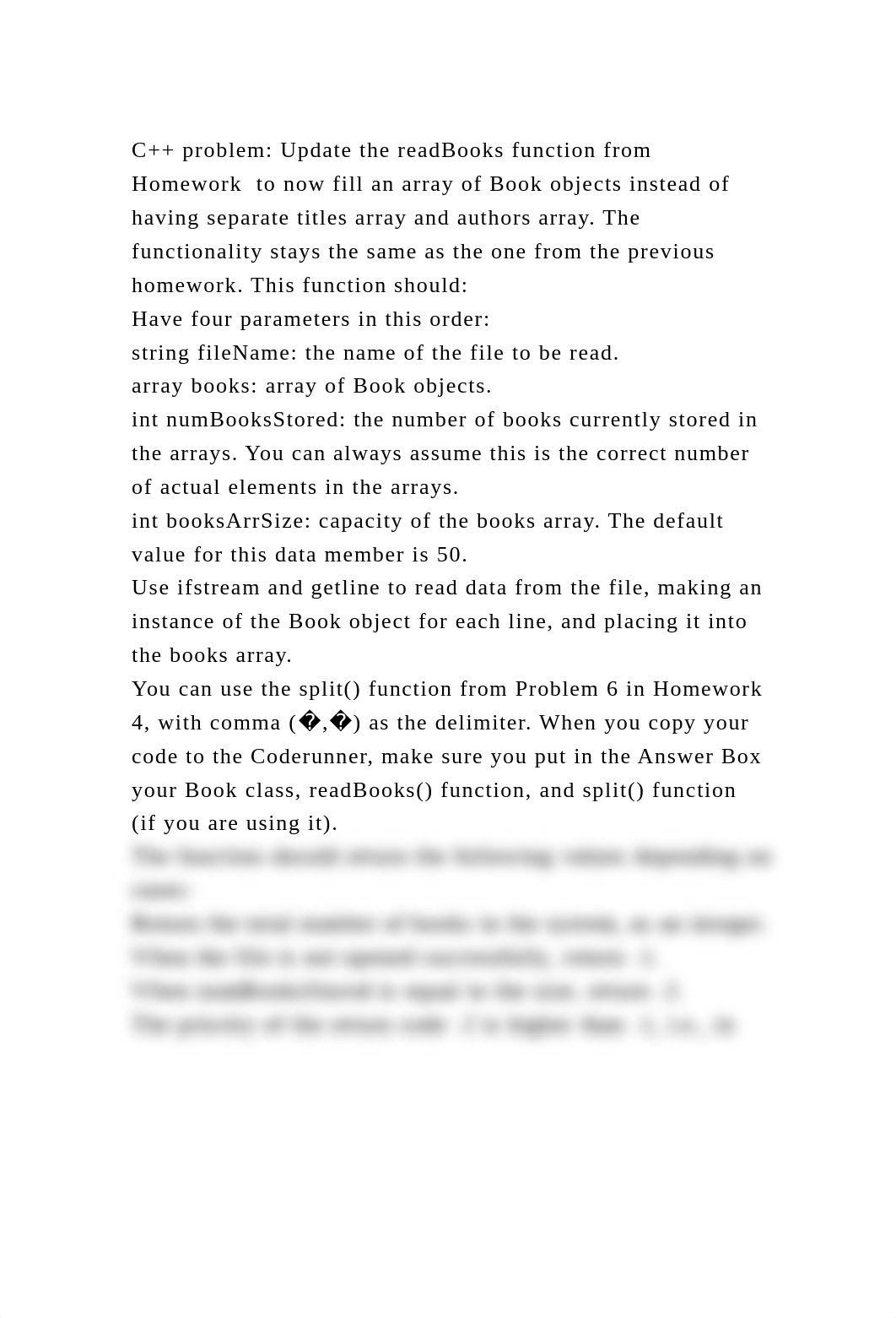 C++ problem Update the readBooks function from Homework  to now fil.docx_dhddlh6clxf_page2