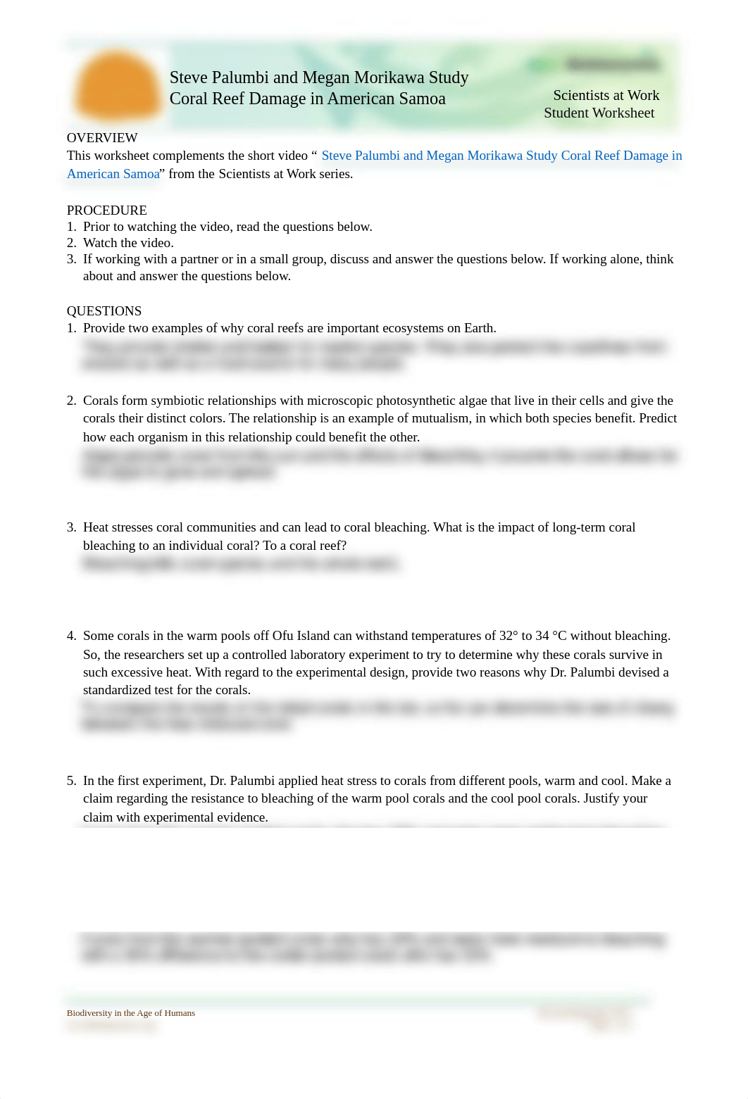 Coral Damage Student Worksheet- Mine.pdf_dhdk2ki1rg5_page1