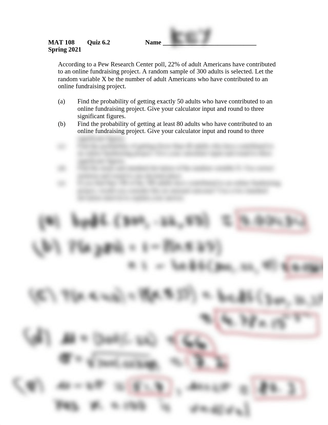 MAT 108 Quiz 6.2 Spring 2021 (Key)(1).pdf_dhdrjj826eq_page1