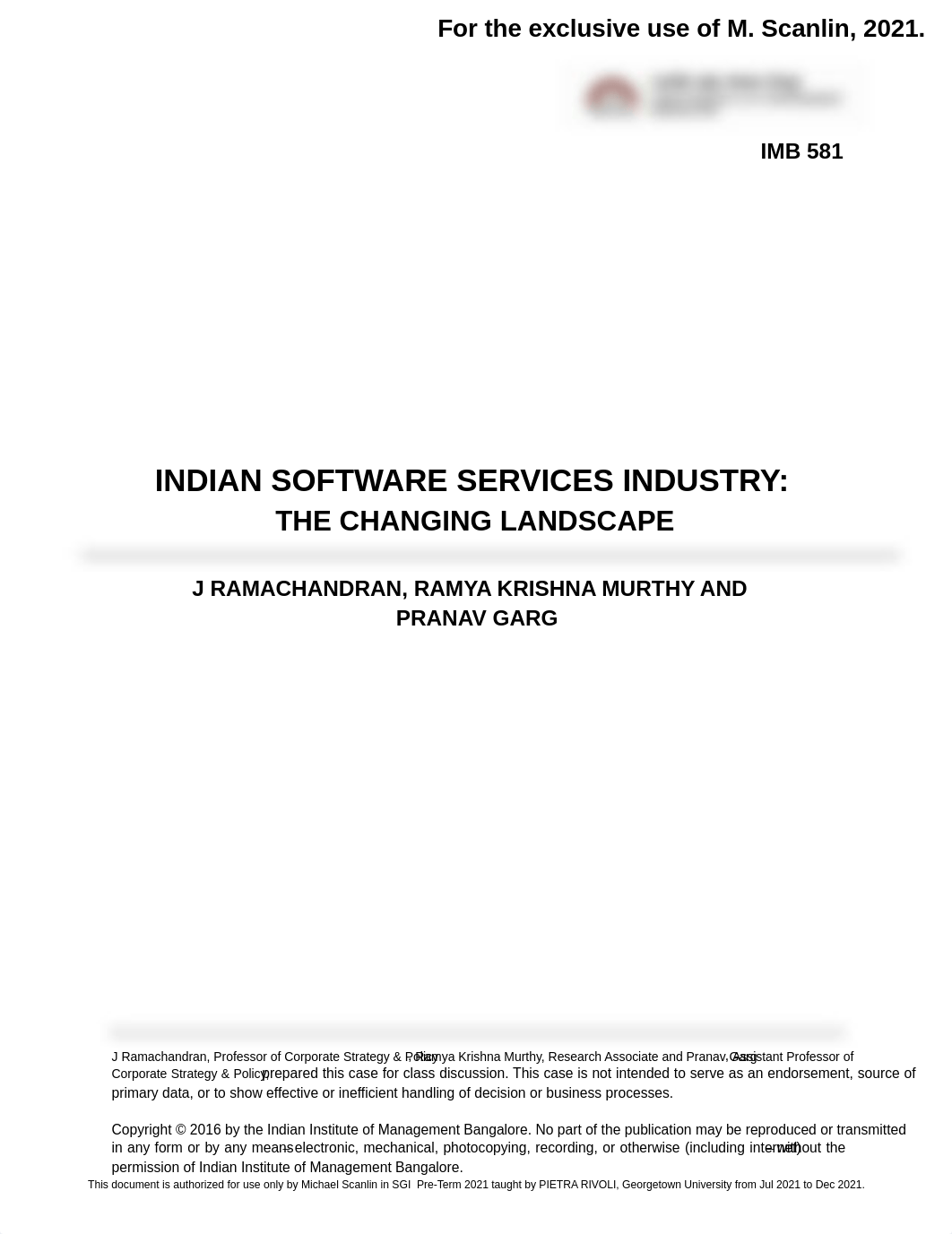 Indian Software Services Industry The Changing Landscape.pdf_dhdt3qidms4_page1