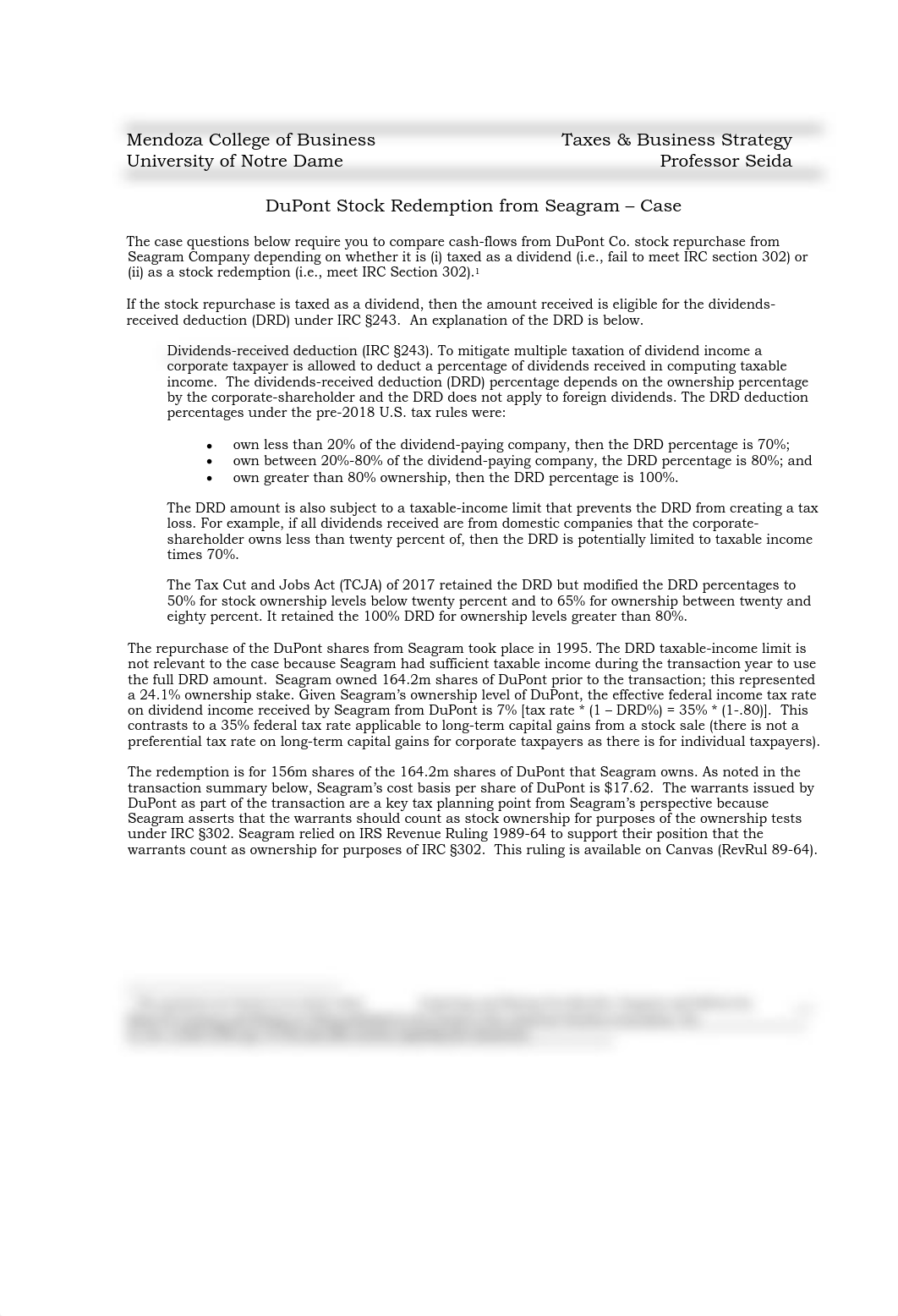 09_DuPont Stock Redemption from Seagram - Case.pdf_dhe1269olub_page1