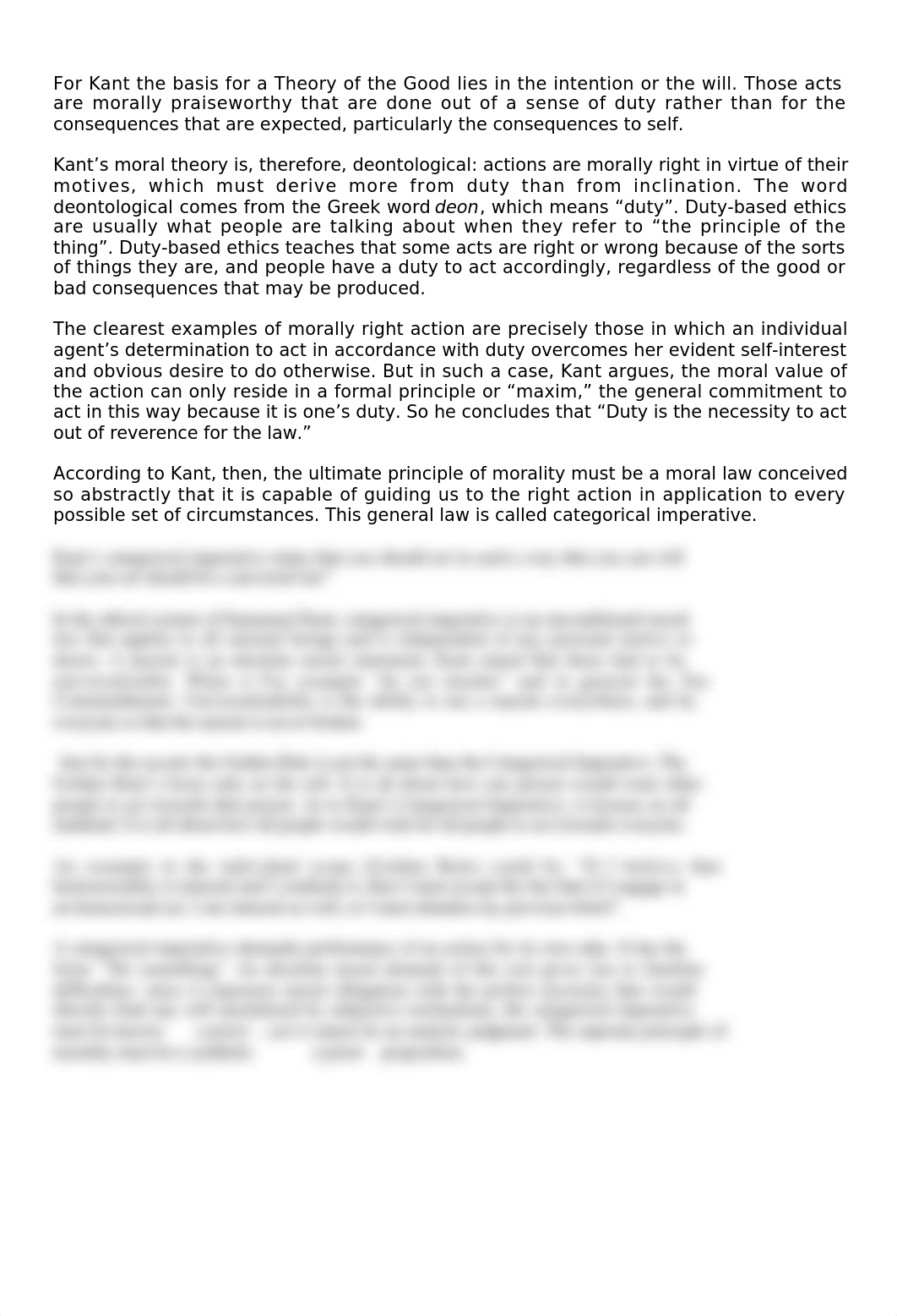 For Kant the basis for a Theory of the Good lies in the intention or the will_dhewgqse2iy_page1