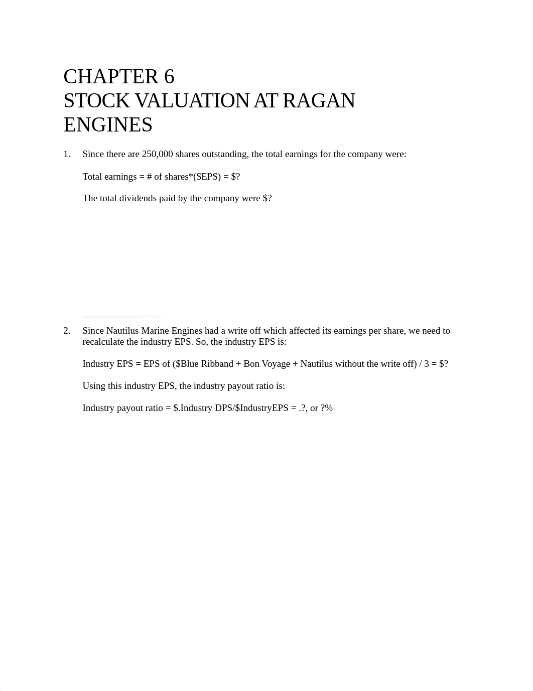 Chapter 6 Case stock Valuation at Ragan Engines Proforma_dhezyxgdrv2_page1