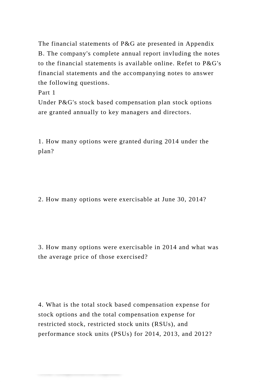 The financial statements of P&G ate presented in Appendix B. The com.docx_dhf55htxzmr_page2