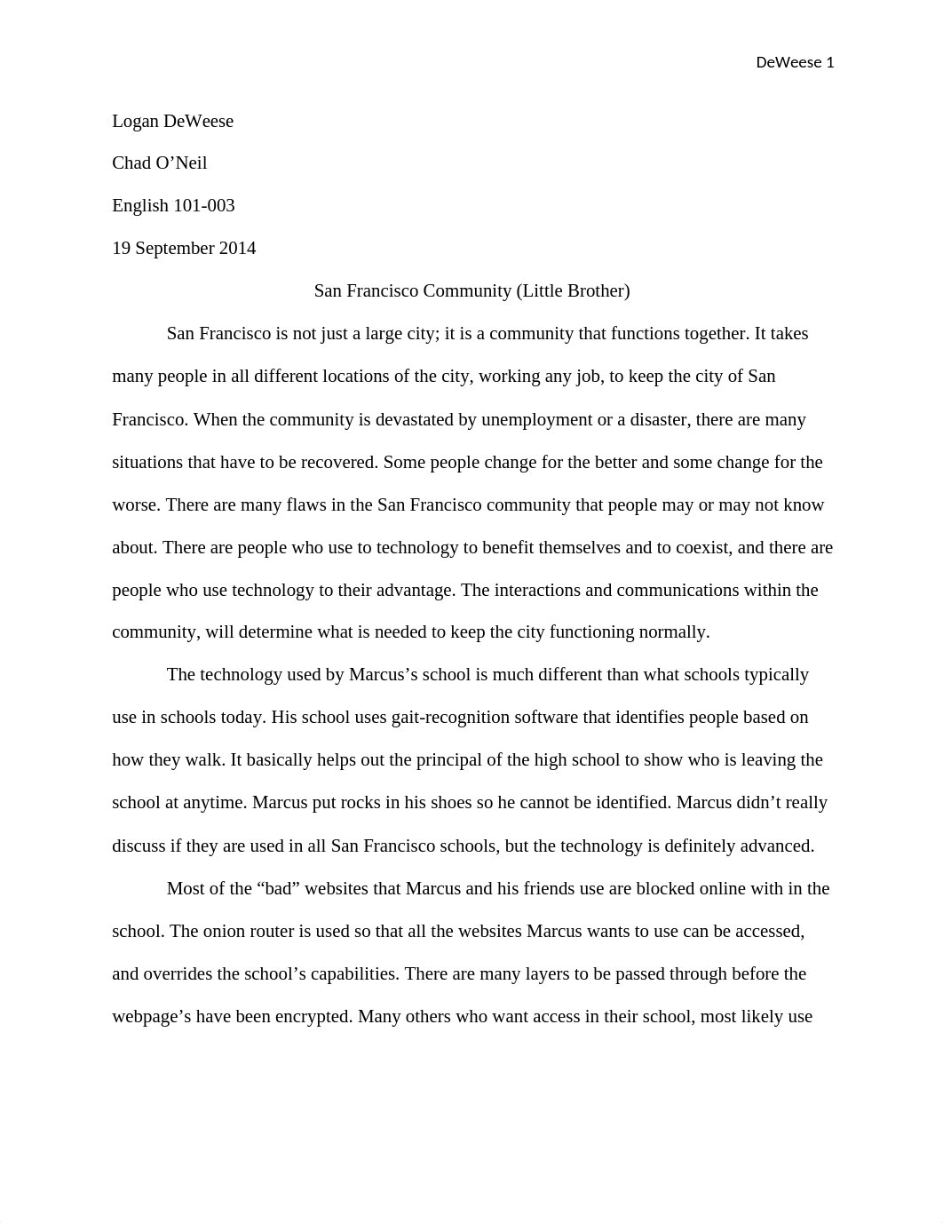 Project 2 Community-San Fransisco(Little Brother) Essay.docx_dhf8gr7cg3e_page1