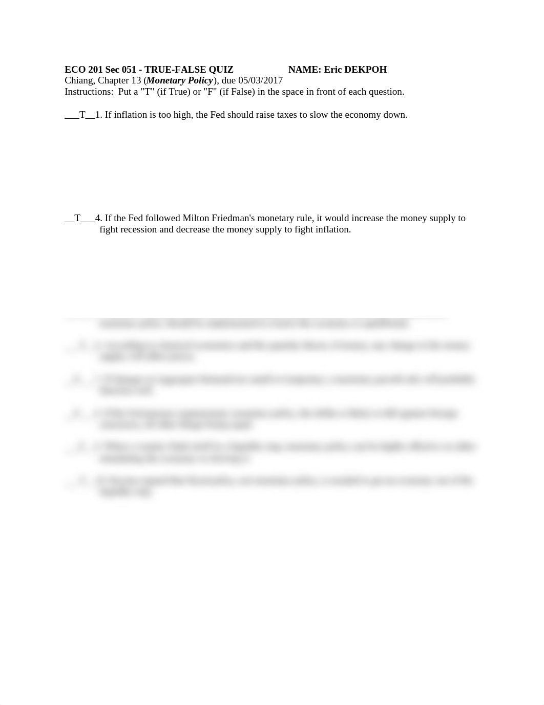 TF Quiz Macro Ch 13 - Monetary Policy - take home.doc_dhf9wkuxxdl_page1