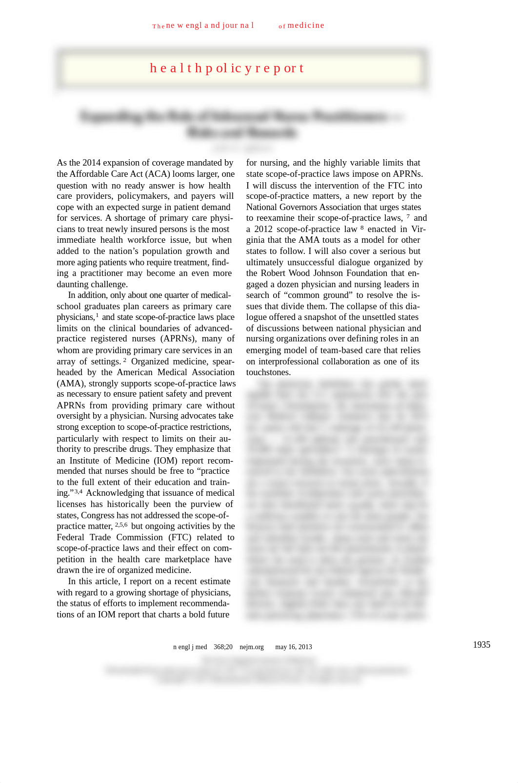 wk 5-NEJM, Expanding role2013_dhfhyfc59ew_page1