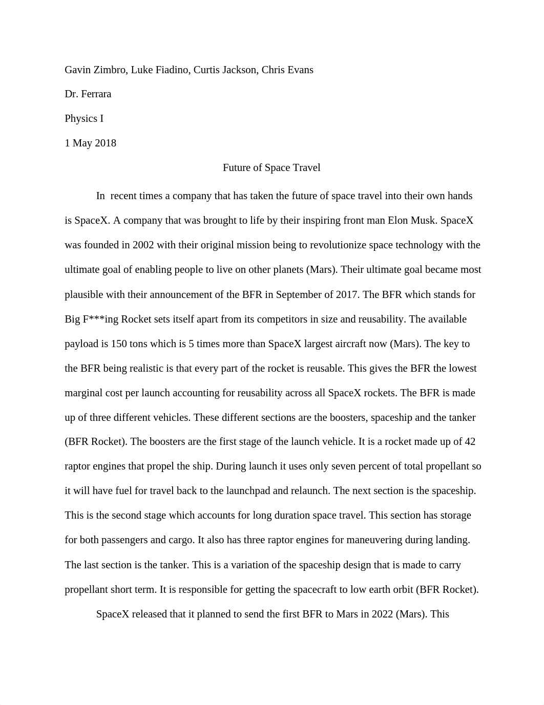 Future of Space Travel Essay.docx_dhflfg9mz6g_page1