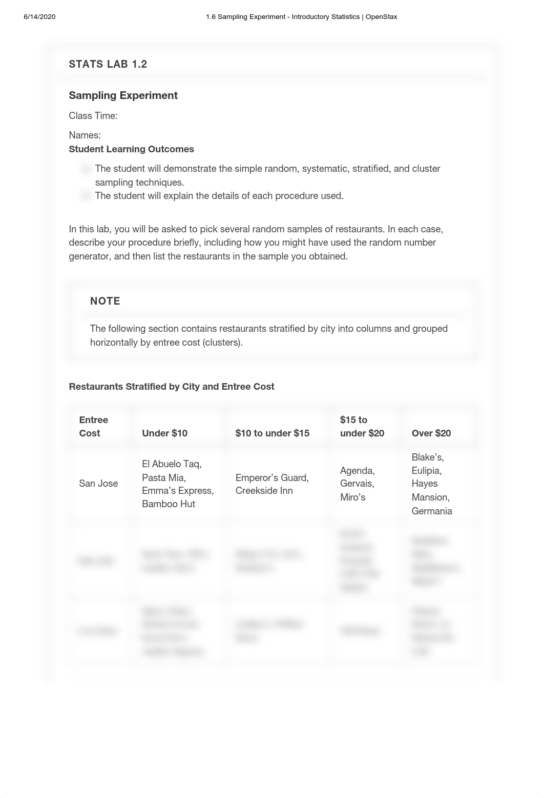 1.6 Sampling Experiment - Introductory Statistics _ OpenStax.pdf_dhfqucv98yn_page1