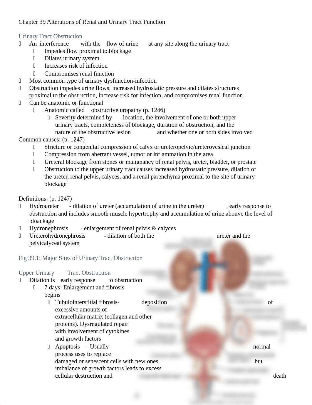 Chapter 39 Alterations of Renal and Urinary Tract Function.doc_dhfsbu403z2_page1