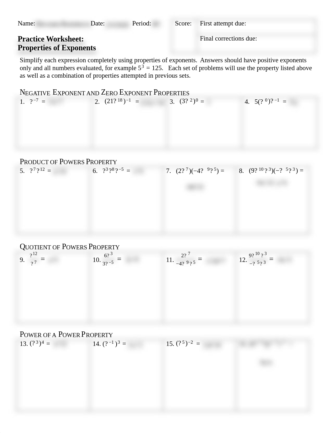 Mavzuna Rustamova - PRACTICE Properties of Exponents A.pdf_dhg0tam1aee_page1