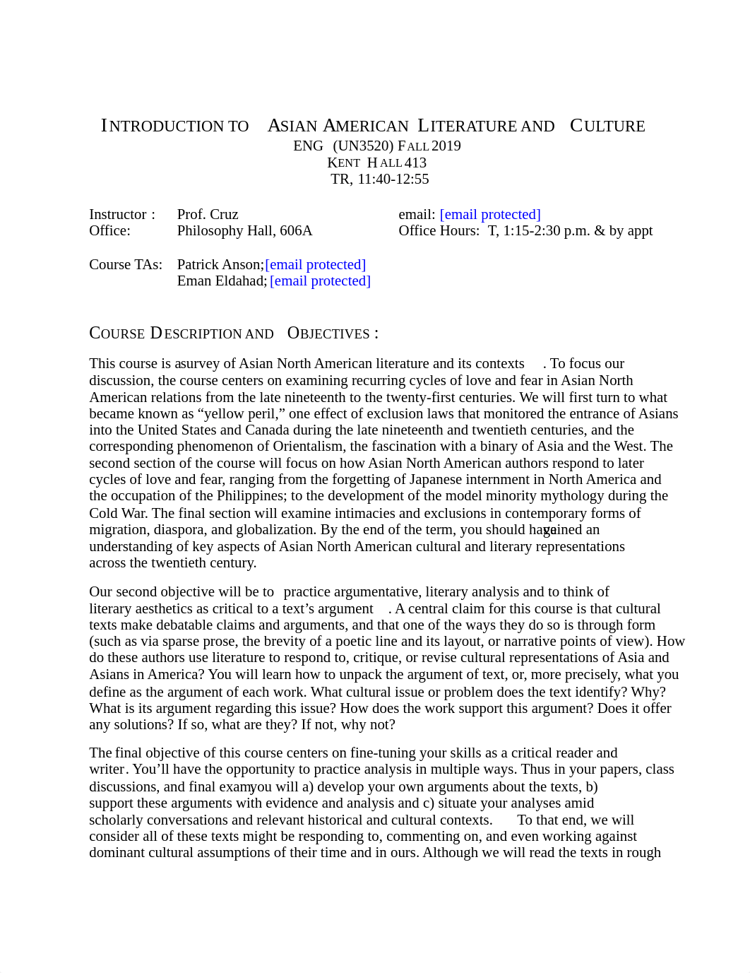 UN Asian American 3520 survey Fall 2019 revised syllabus.pdf_dhg8yo06j3n_page1