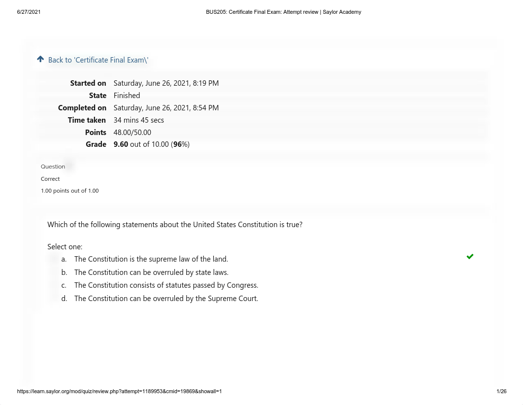 BUS205_ Certificate Final Exam_ Attempt review _ Saylor Academy.pdf_dhg9u2vvl20_page1