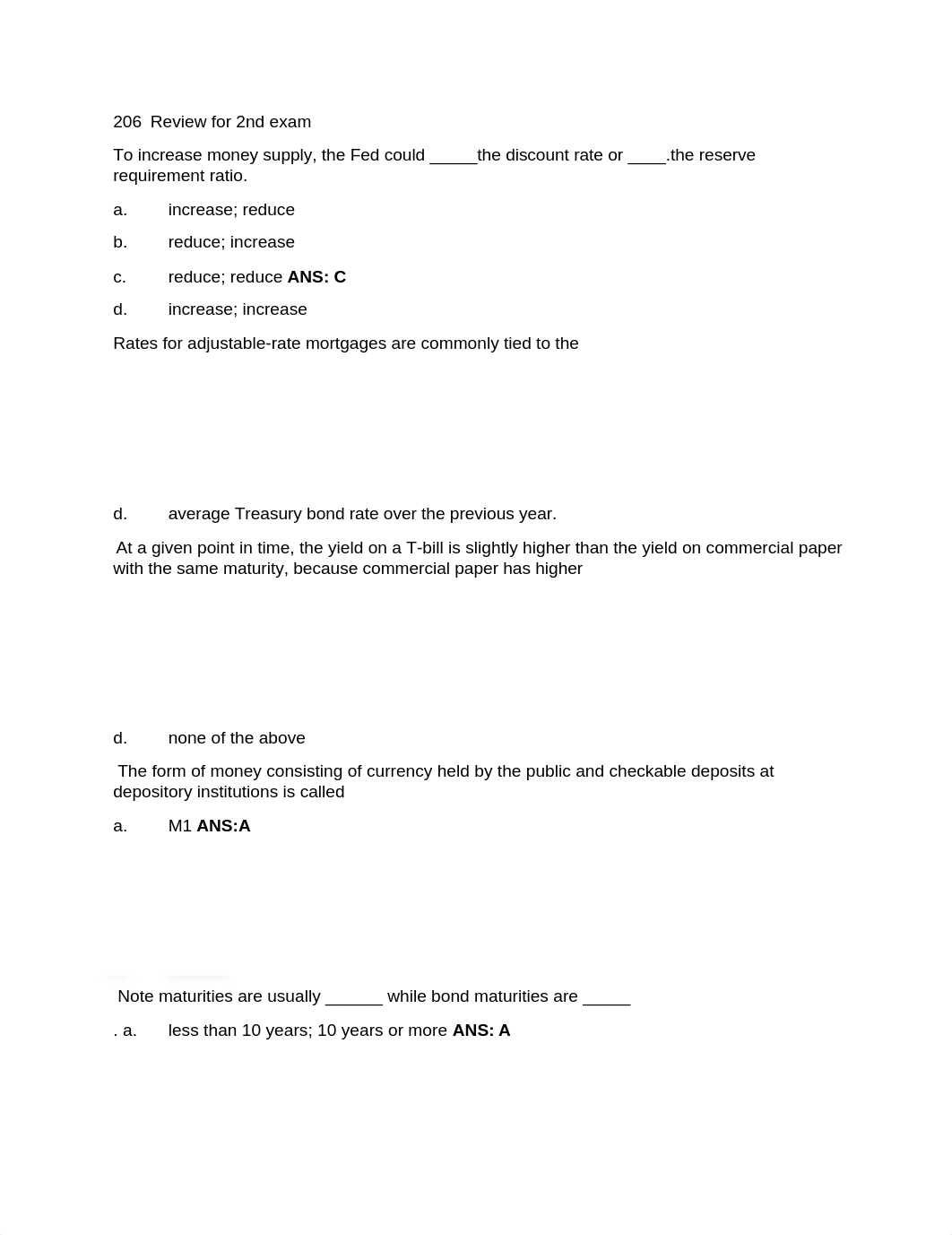 BUS 206  Review for 2nd exam_dhgcdkbcj4c_page1