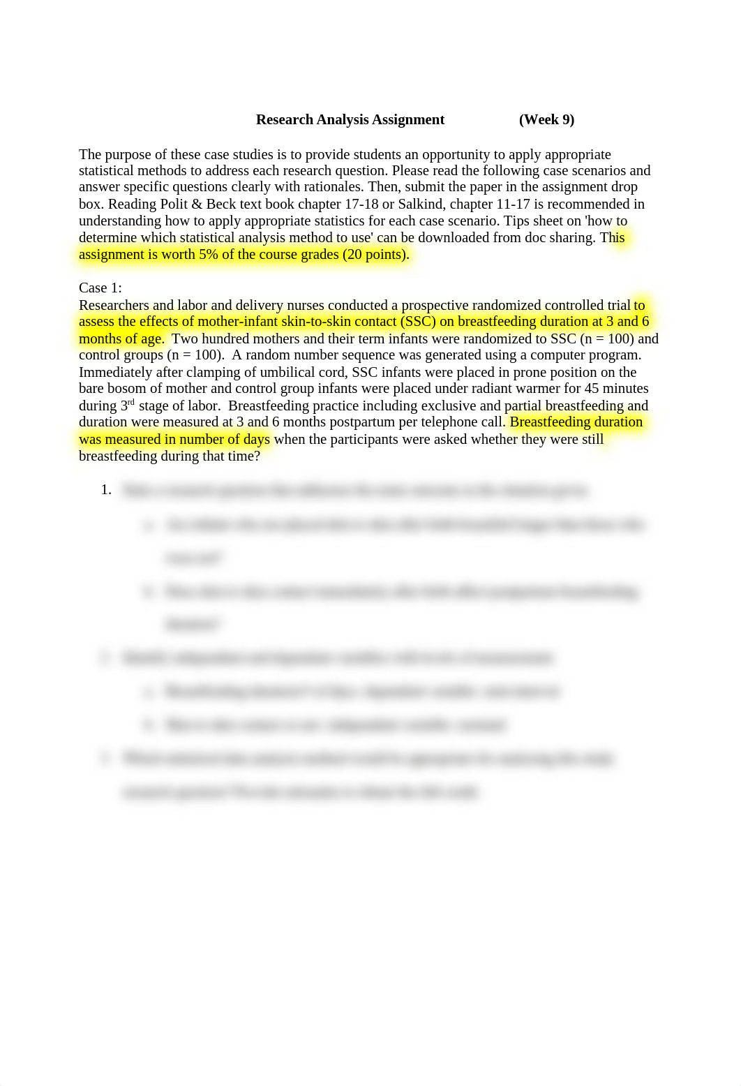 NURS5170 Research Analysis Answers Week 9.docx_dhgfkqx6cnn_page1