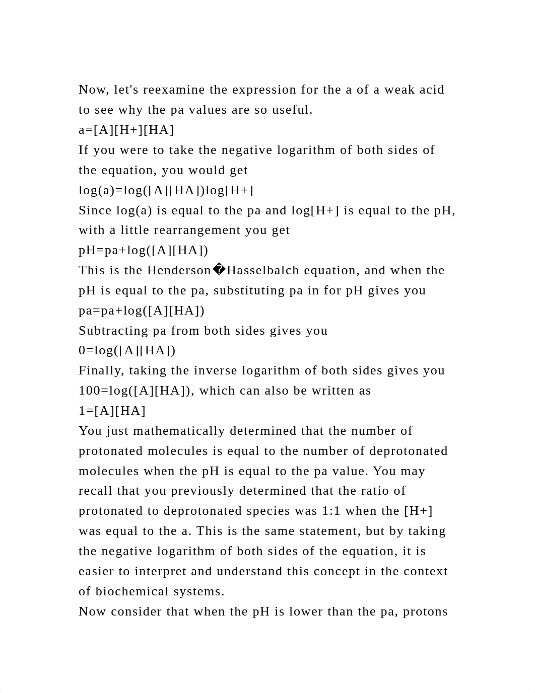 Now, lets reexamine the expression for the a of a weak acid to see .docx_dhgq9u1012x_page2