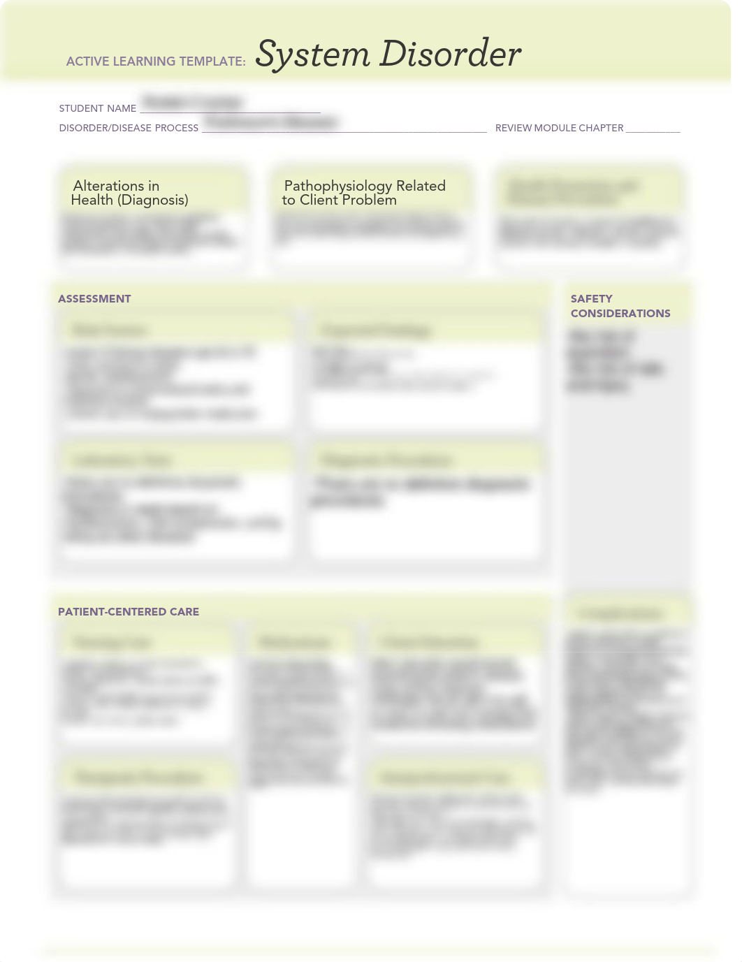 Parkinson's Disease ATI system dissorder template.pdf_dhgr38wecm2_page1