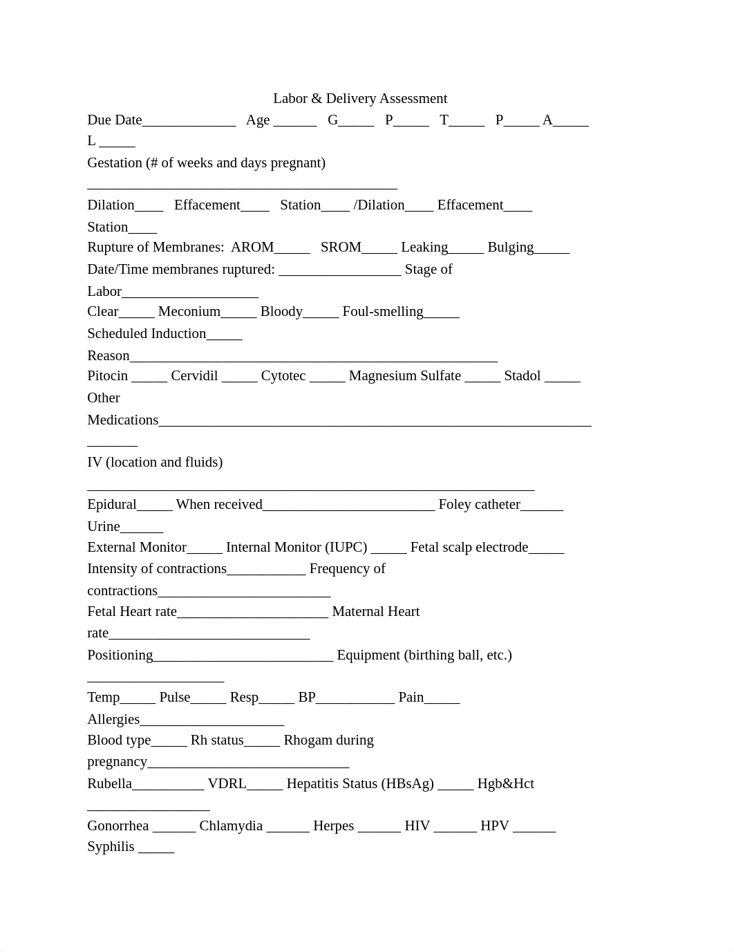 NUR 1423 Labor & Delivery Assessment(1)_dhh3gtu64lk_page1