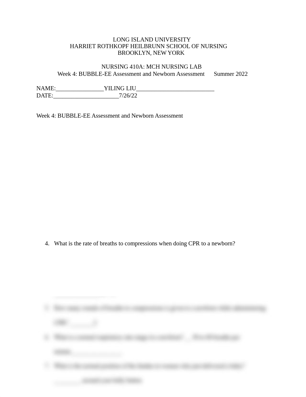 NUR 410 A Lab Wk 4 BUBBLE-EE Assessment and Newborn Assessment SU22 Final ck(1).docx_dhhbl1x5879_page1