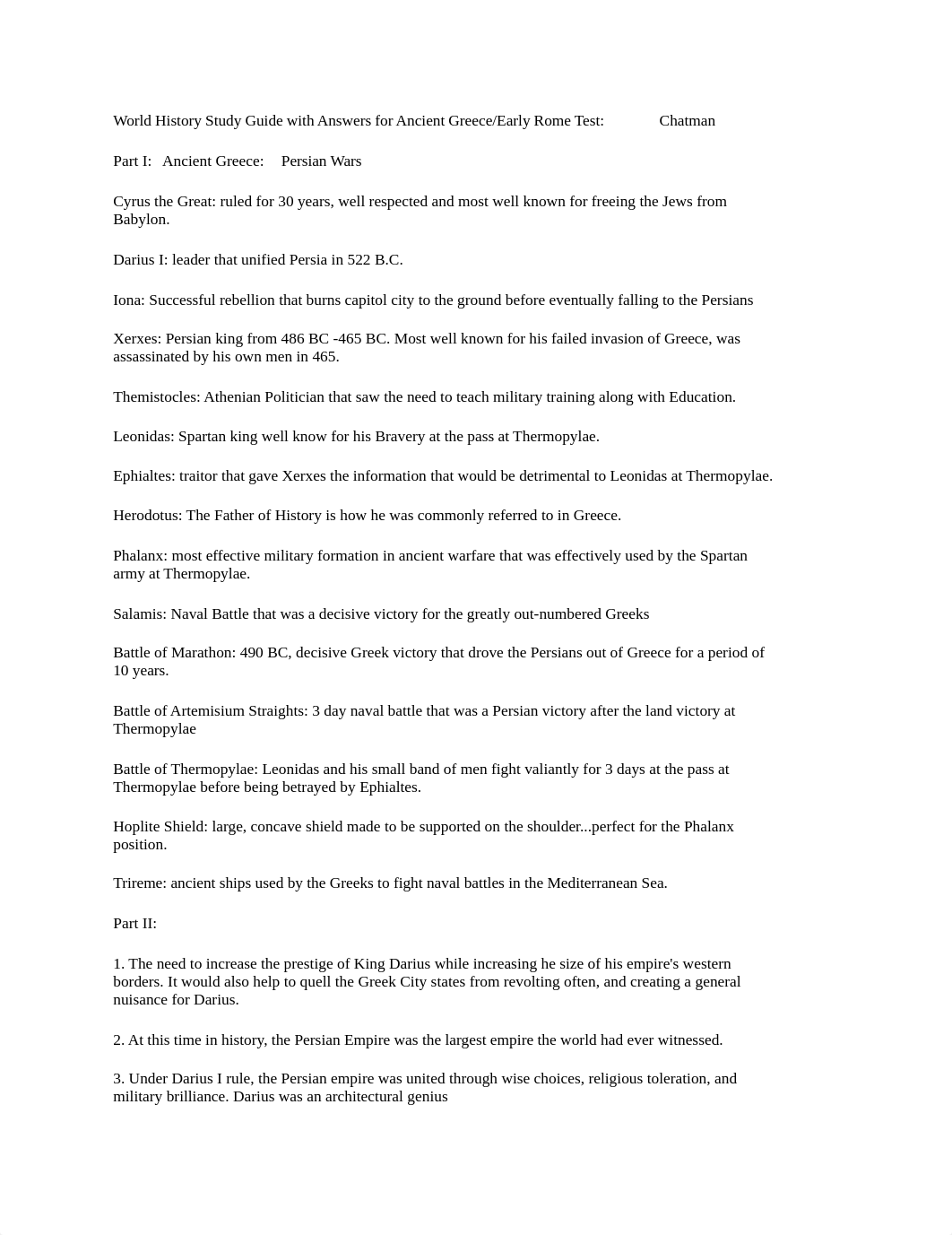 World History Study Guide with Answers for Ancient Greece and Early Rome.docx_dhheflj6yiu_page1