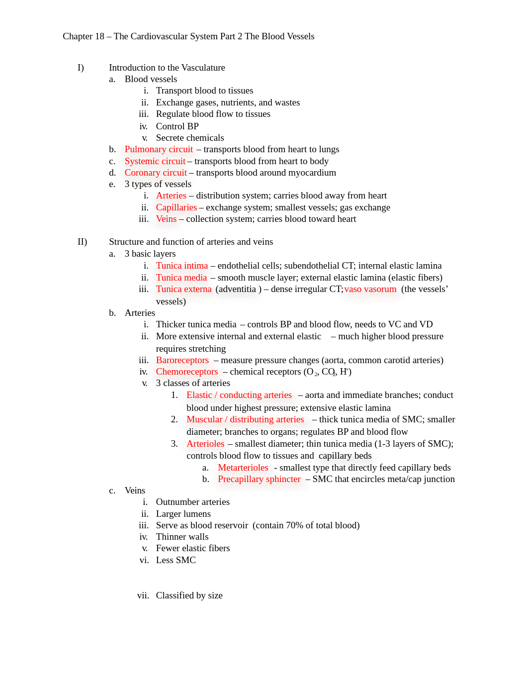 Chapter 18 - The CV System Part 2 The Blood Vessels.docx_dhhi9efnl6z_page1