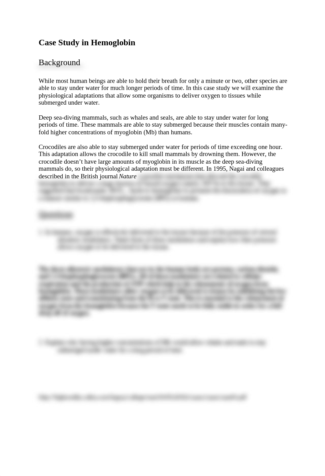 CP4490 Crocodile Hemoglobin Case Study .docx_dhhnw7ur3o9_page1