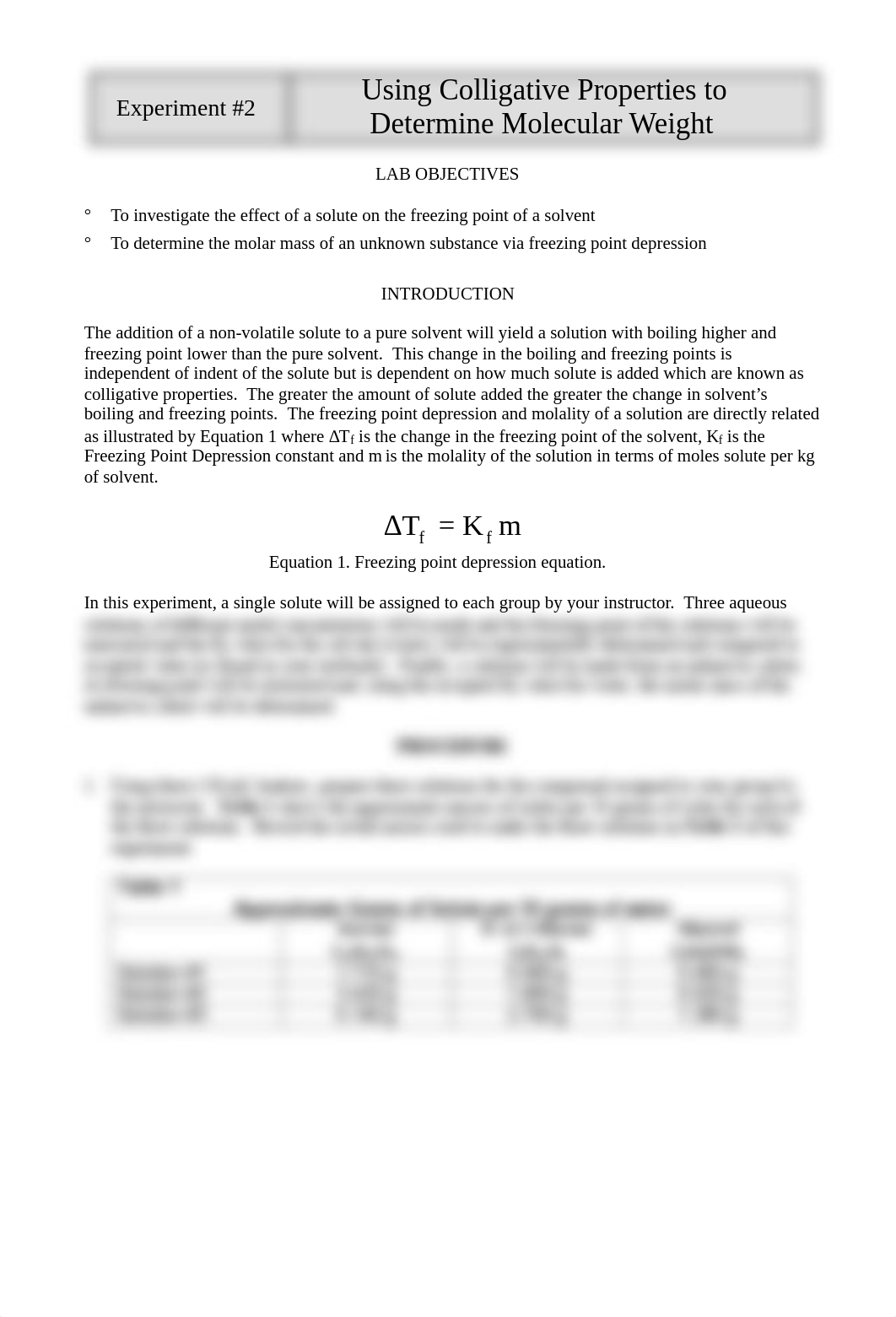 (Exp 02) Using Colligative Properties to Determine Molecular Weight1.pdf_dhhxeinfmn6_page1