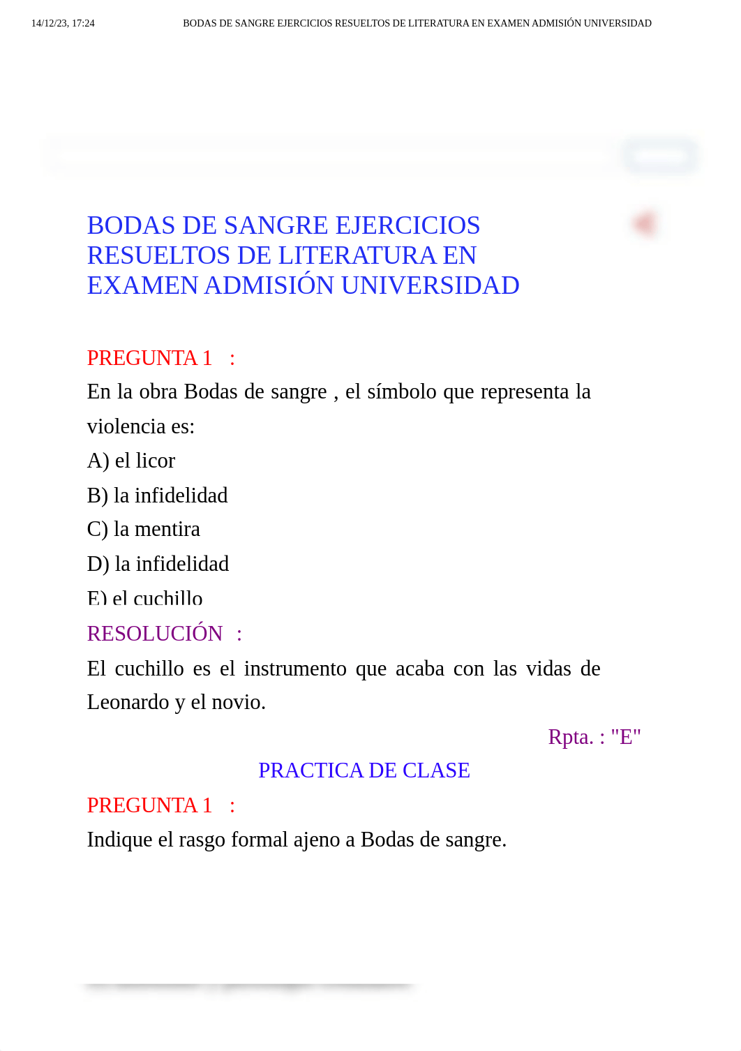 BODAS DE SANGRE EJERCICIOS RESUELTOS DE LITERATURA EN EXAMEN ADMISIÓN UNIVERSIDAD.pdf_dhhz1y5kbcj_page1