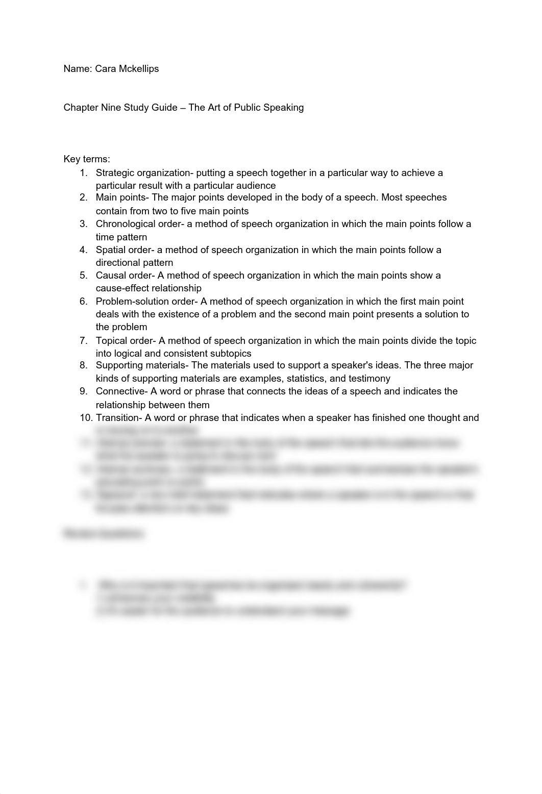 Chapter Nine Study Guide - The Art of Public Speaking (1).pdf_dhi5v58kwrl_page1