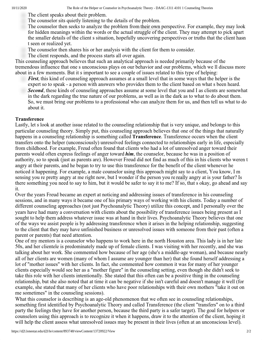 The Role of the Helper or Counselor in Psychoanalytic Theory - DAAC-1311 4101 1 Counseling Theories._dhi6cryklft_page2