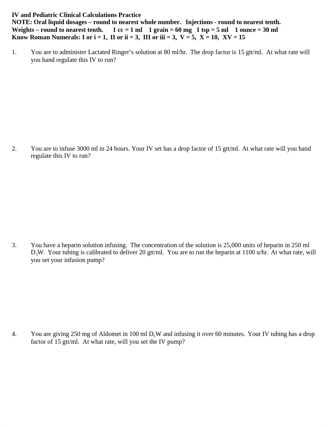 IV and Pediatric Clinical Calculations Practice.docx_dhiehjimfu5_page1