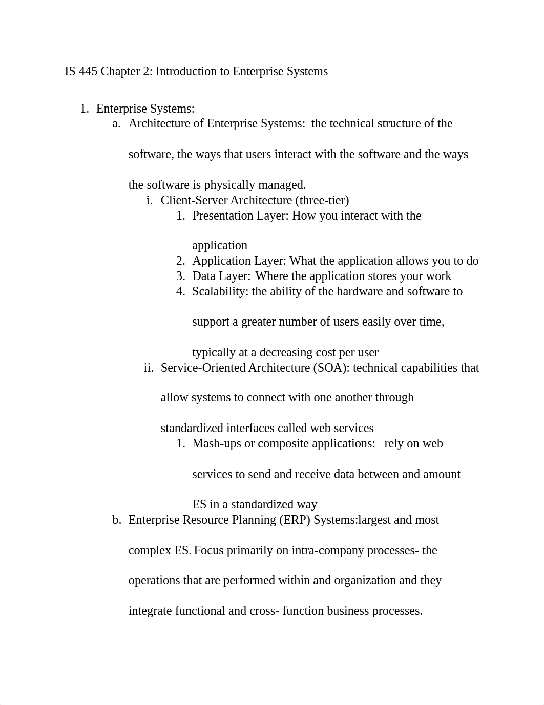 IS 445 Ch 2 Notes-Intro to Enterprise Systems_dhinvfhtzlc_page1