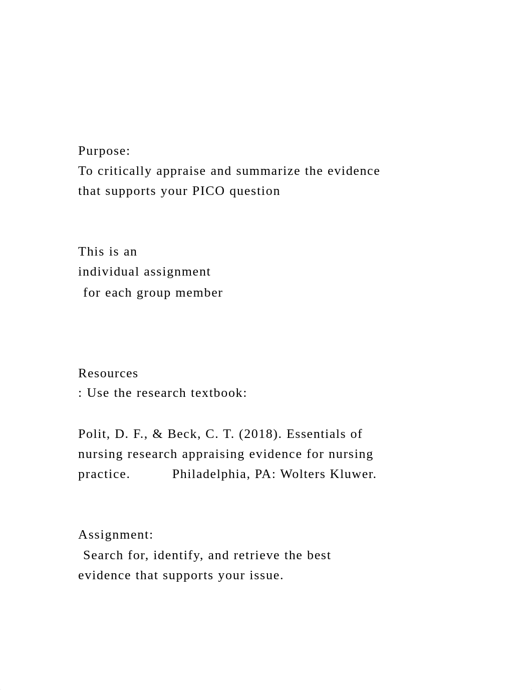 Purpose To critically appraise and summarize the evidence t.docx_dhio7tl30vz_page2