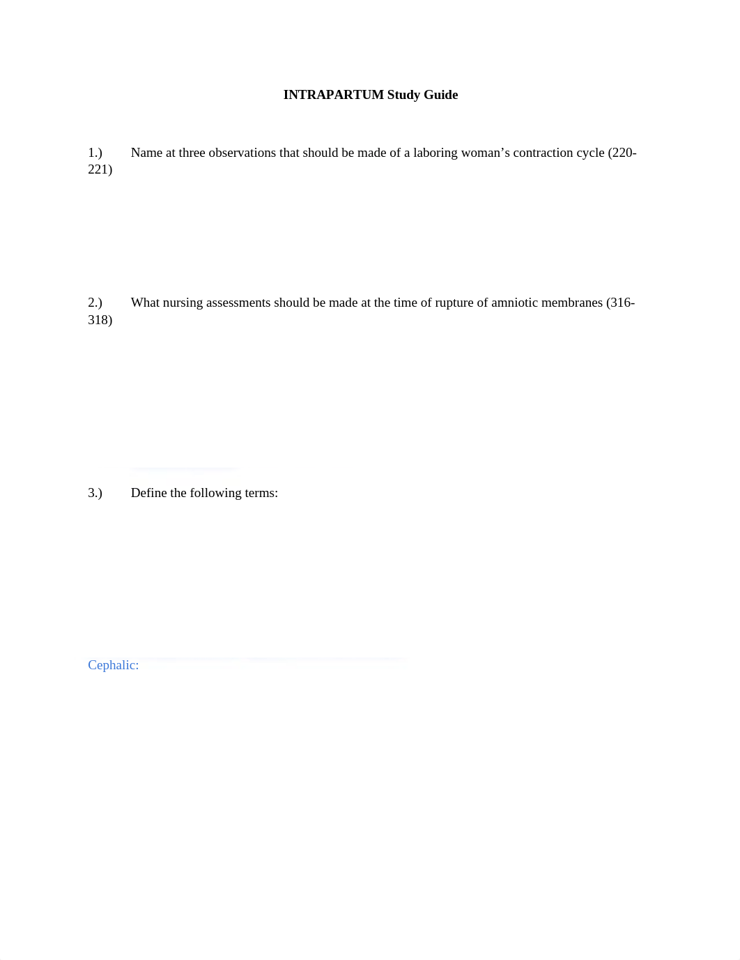 INTRAPARTUM Study Guide.docx_dhirvsqgi6t_page1