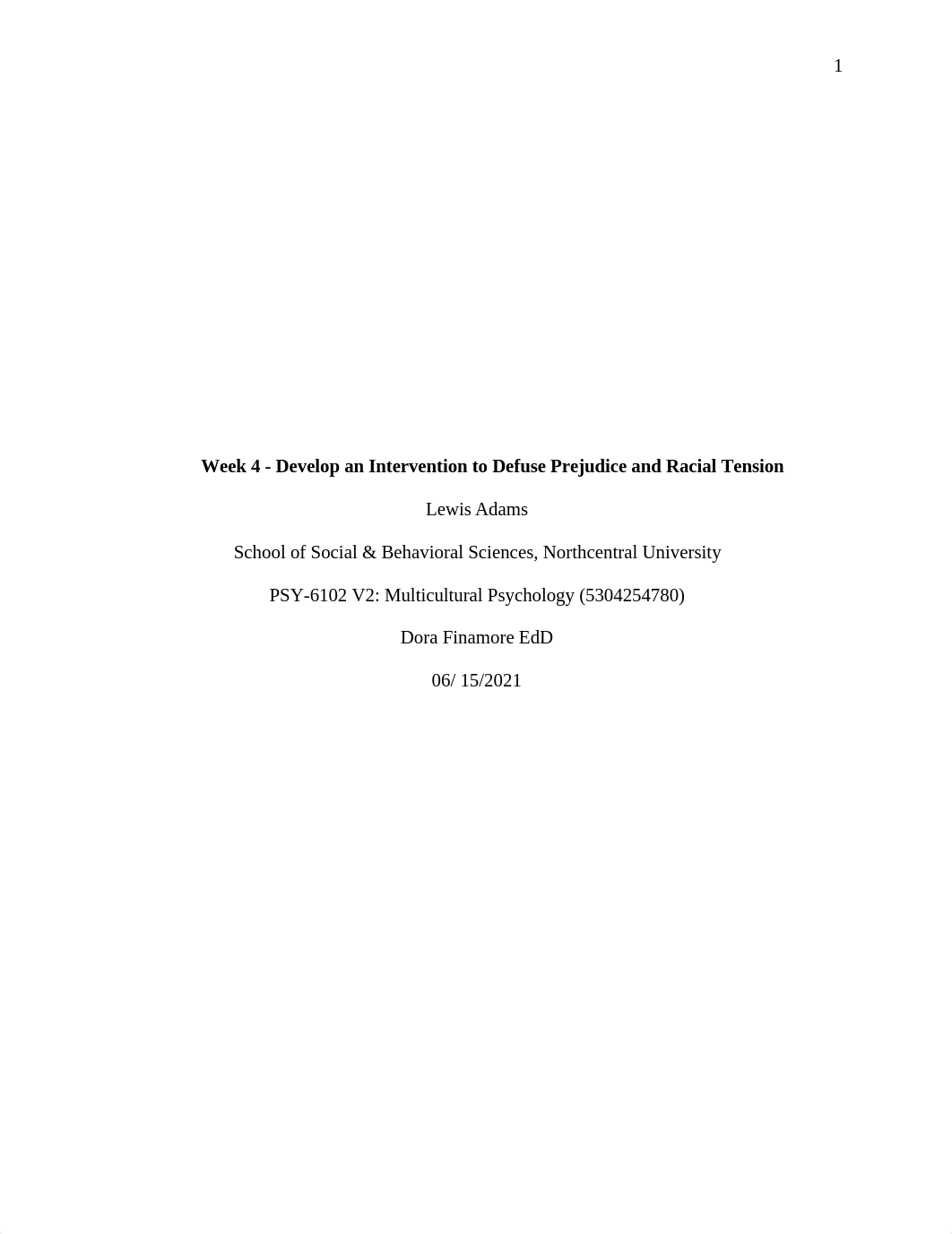 Psy-6102 Develop an Intervention to Defuse Prejudice and Racial Tension.docx_dhiswq30ukp_page1