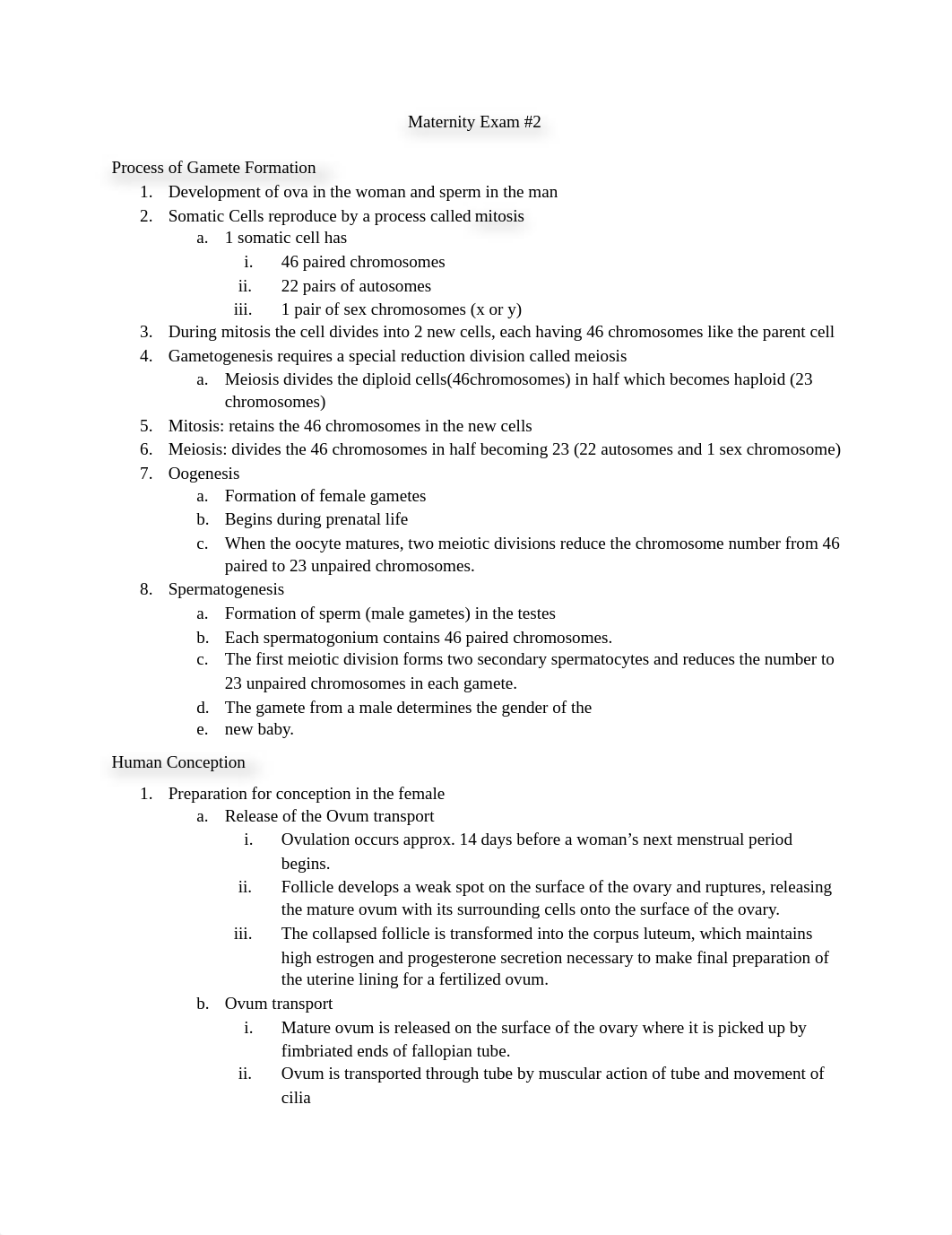 Maternity Exam 2 Study Guide.pdf_dhixkl53ldl_page1