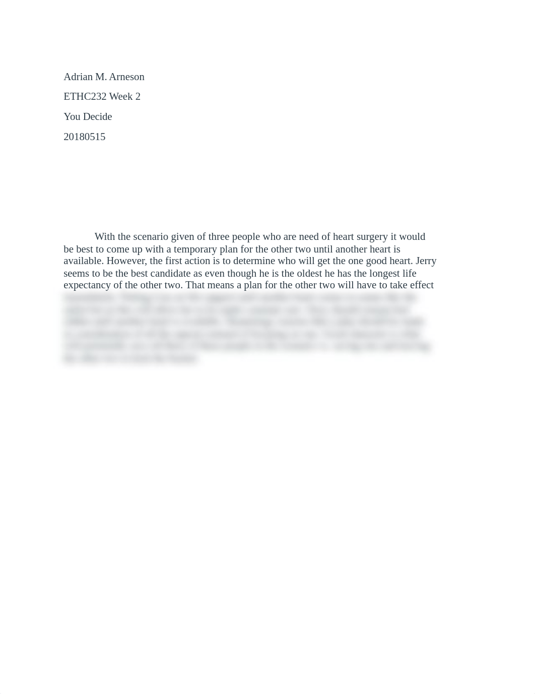 Adrian.M.Arneson ETHC 232 Week 2 You Decide.docx_dhjgzxwke5j_page1