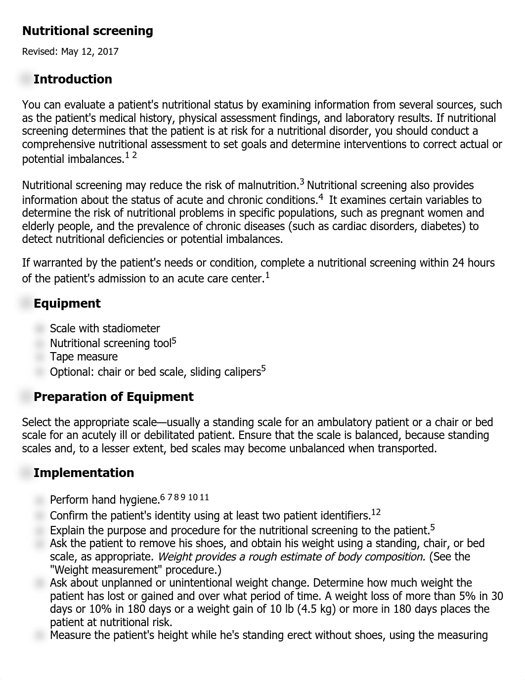 Nutritional Screening (Lippincott Procedures).pdf_dhjj1rpzkf1_page1