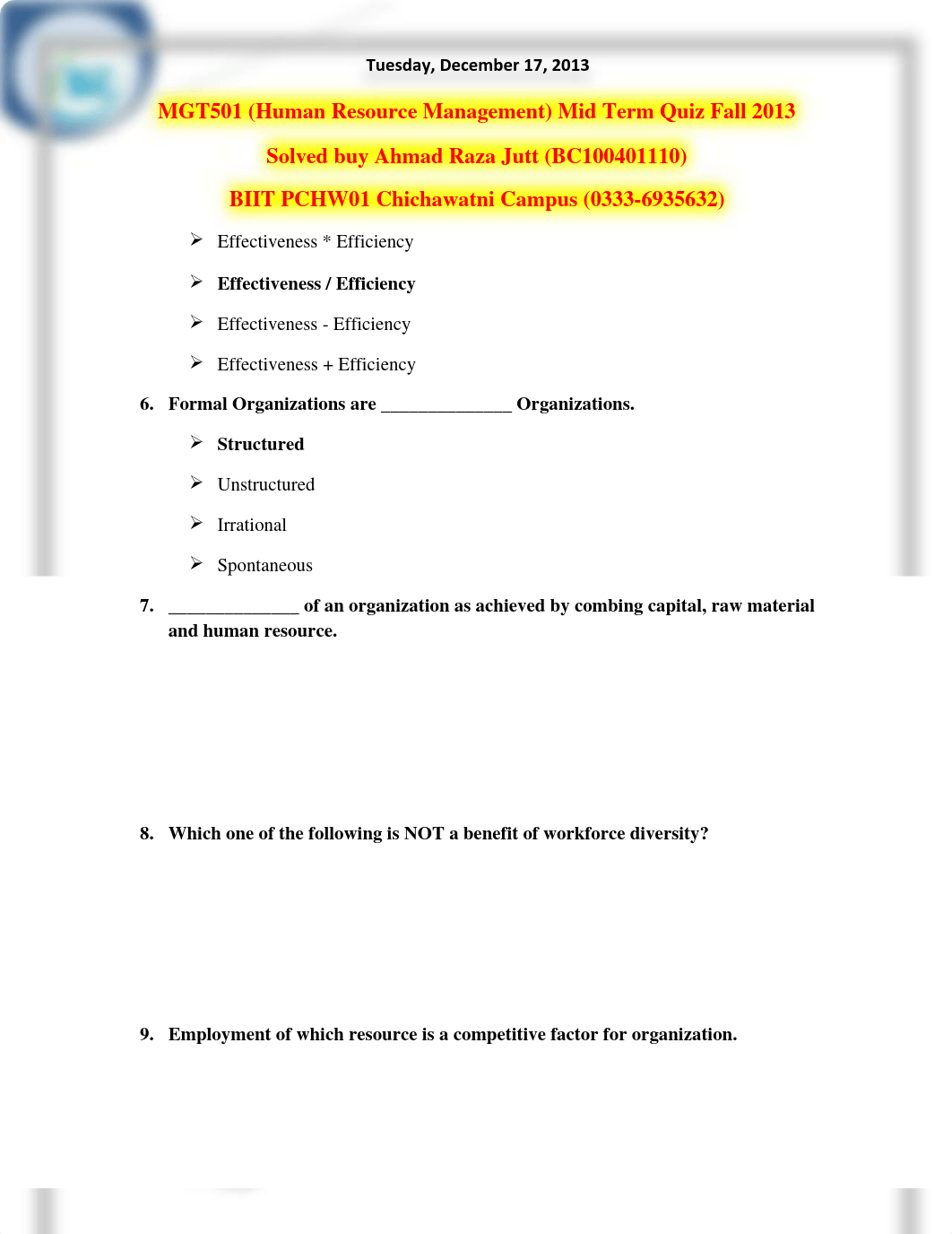 215314112-MGT501-Quiz-VU.pdf_dhjjimhd8nk_page2