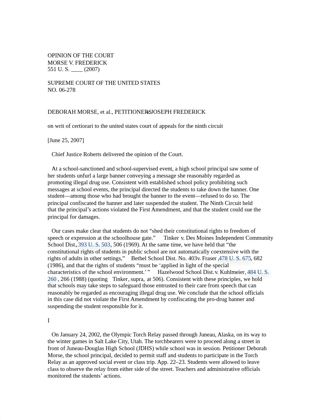 Morse v. Frederick - Bong Hits for Jesus .docx_dhjsqcsq7dz_page1