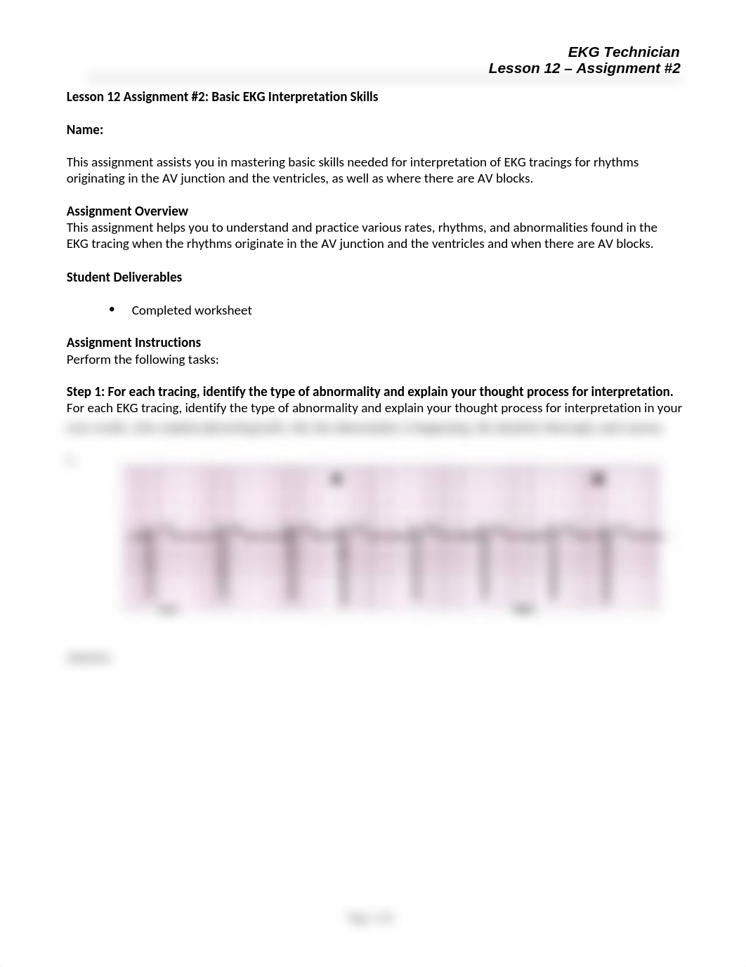 EKG Technician Lesson 12 Assignment Two 042116(1).doc_dhjx4jqur1v_page1