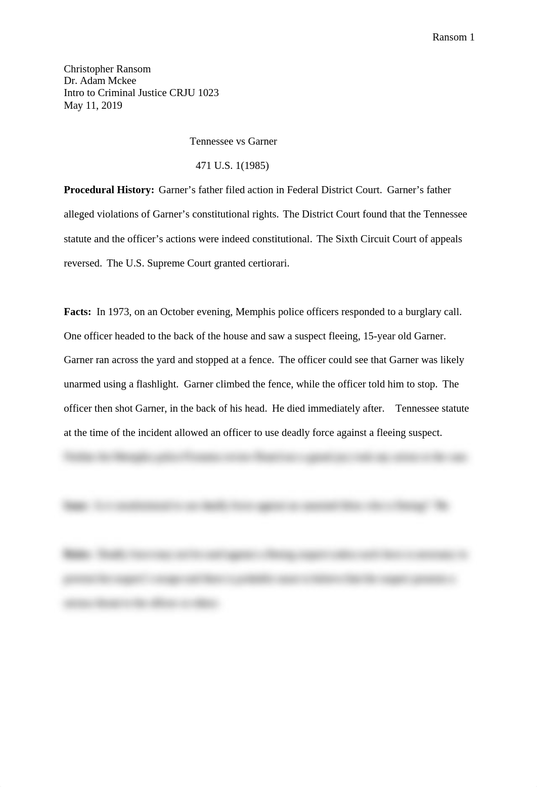 Tennessee vs Garner case brief.docx_dhk9m9bf39m_page1