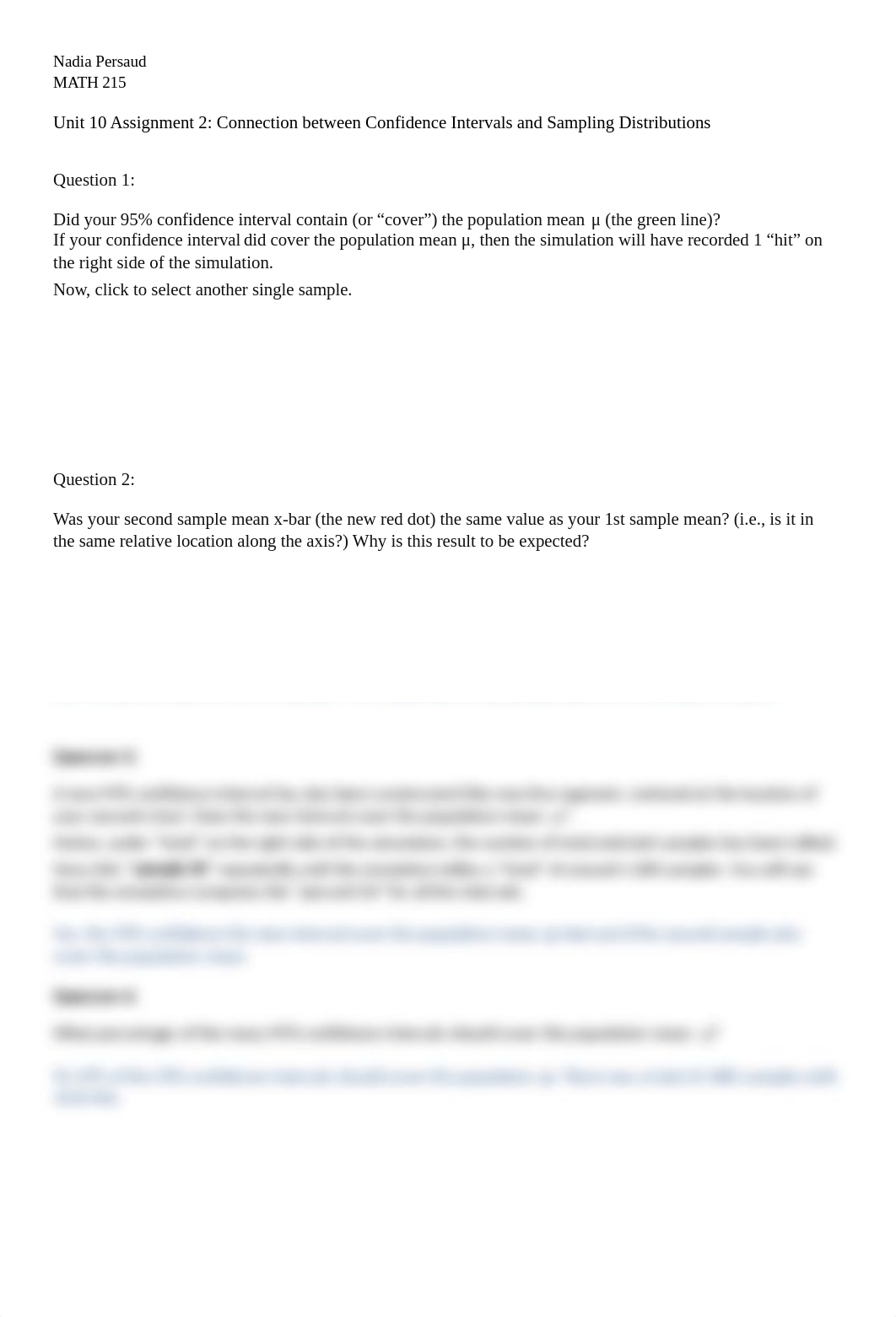 Unit 10 Assignment 2 Connection between Confidence Intervals and Sampling Distributions.docx_dhkirmt3f31_page1