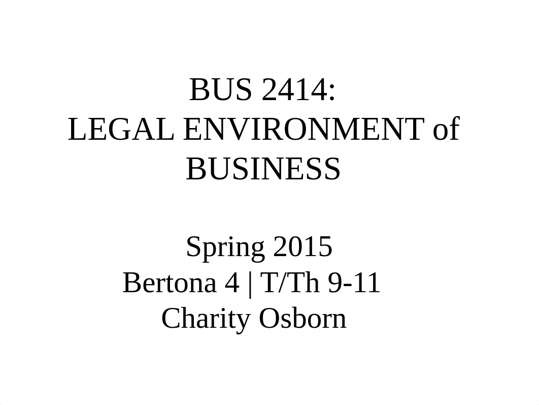 BUS 2414 US Legal System Lecture_dhkj4t459ro_page1