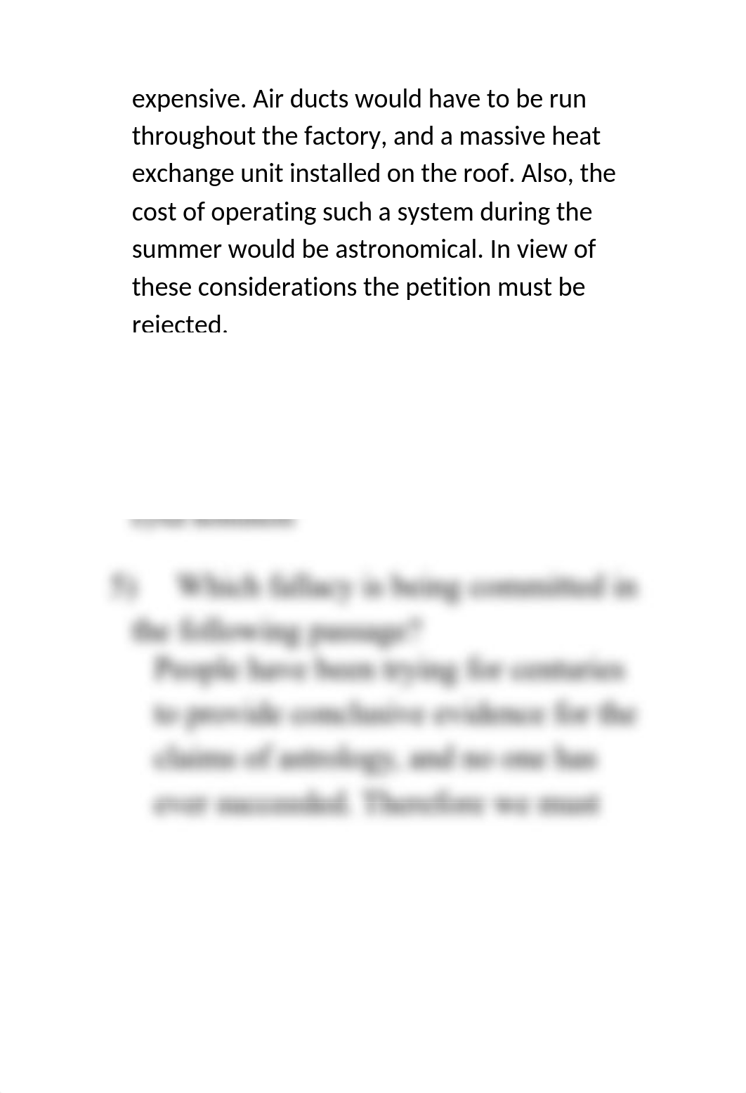 Which fallacy is being committed in the following passage_dhkjhtqsz07_page4