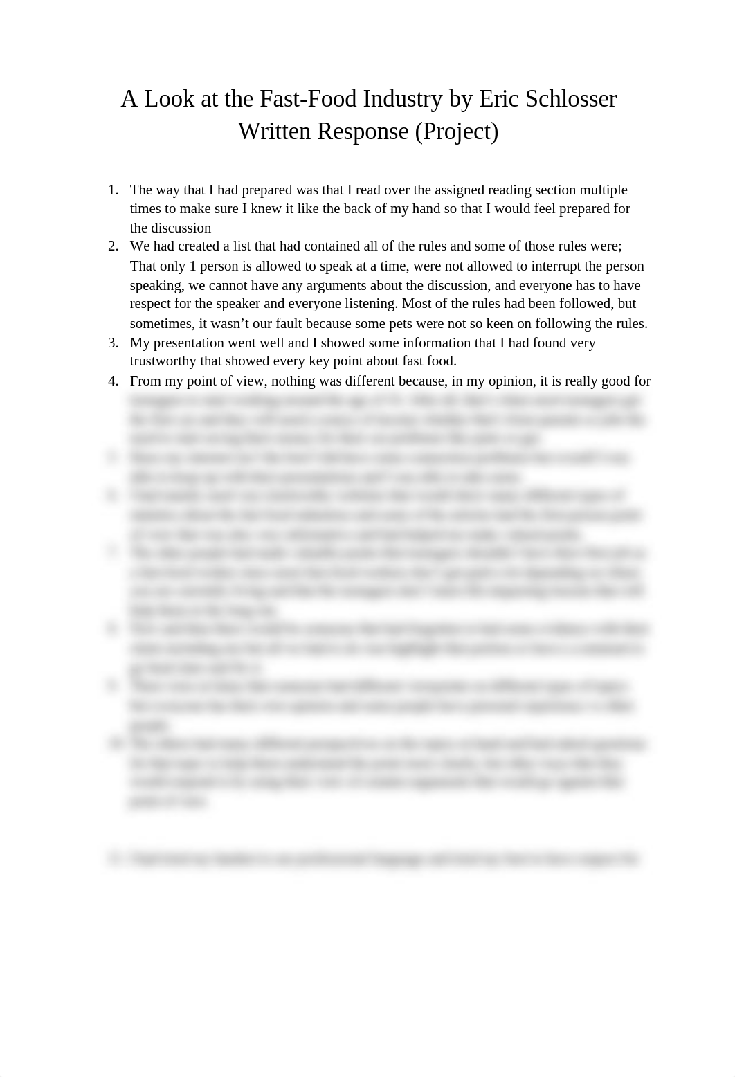 A Look at the Fast-Food Industry by Eric Schlosser Written Response (Project).docx_dhkpfa9vsci_page1